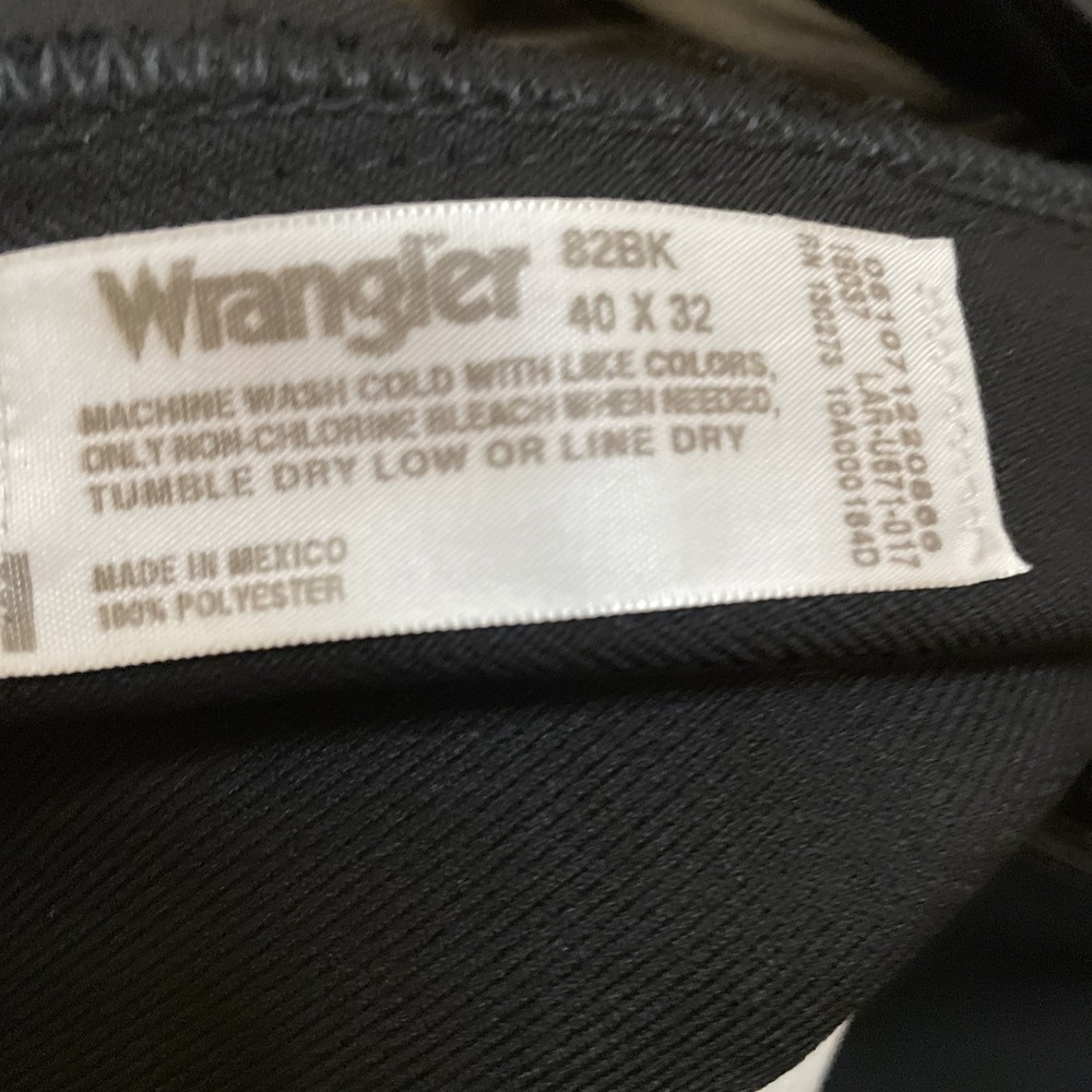 Wrangler Wrancher Dress Jeans Mens 40x32 Black Regular Fit New w/ Tags - Picture 8 of 8